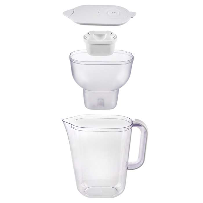 Filtrační konvice Orion Carbo - 3 l, bílá, s filtrem 1+1 ks