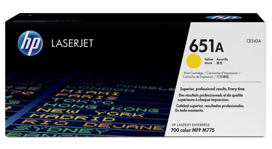 Toner HP CE342A, č. 651A - žlutý