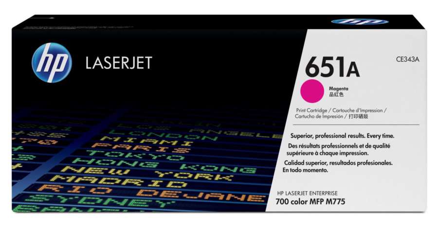 Toner HP CE343A, č. 651A - purpurový