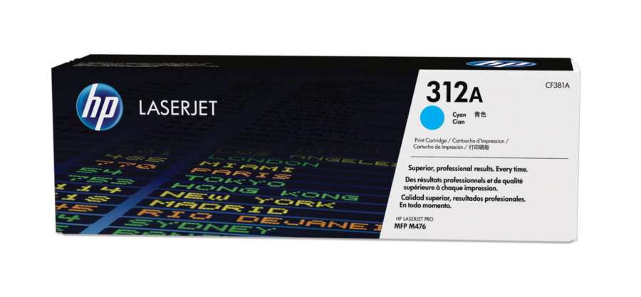 Toner HP CF381A, č. 312A - azurový