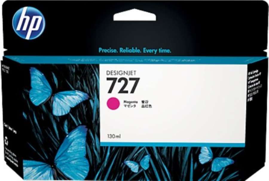 Cartridge HP B3P20A, č. 727 - purpurová