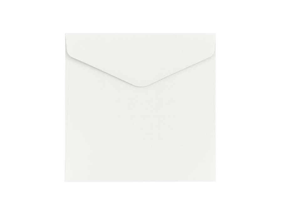 Ozdobné obálky Smooth - 14,5 x 14,5 cm, 150 g/m2, bílé, 10 ks