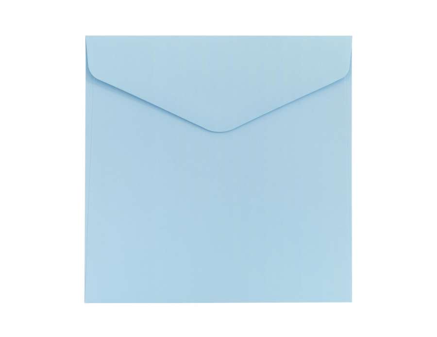 Ozdobné obálky Smooth - 16 x 16 cm, 130 g/m2, saténové modré, 10 ks