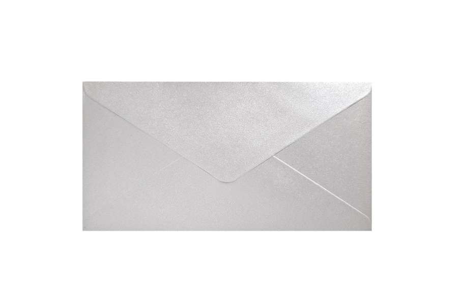 Ozdobné obálky Pearl - 8 x 16 cm, 150 g/m2, perleťové, světle