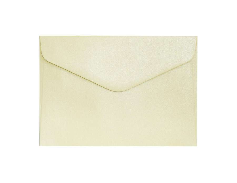 Ozdobné obálky Pearl - B6, 150 g/m2, perleťové, slonová kost, 10 ks