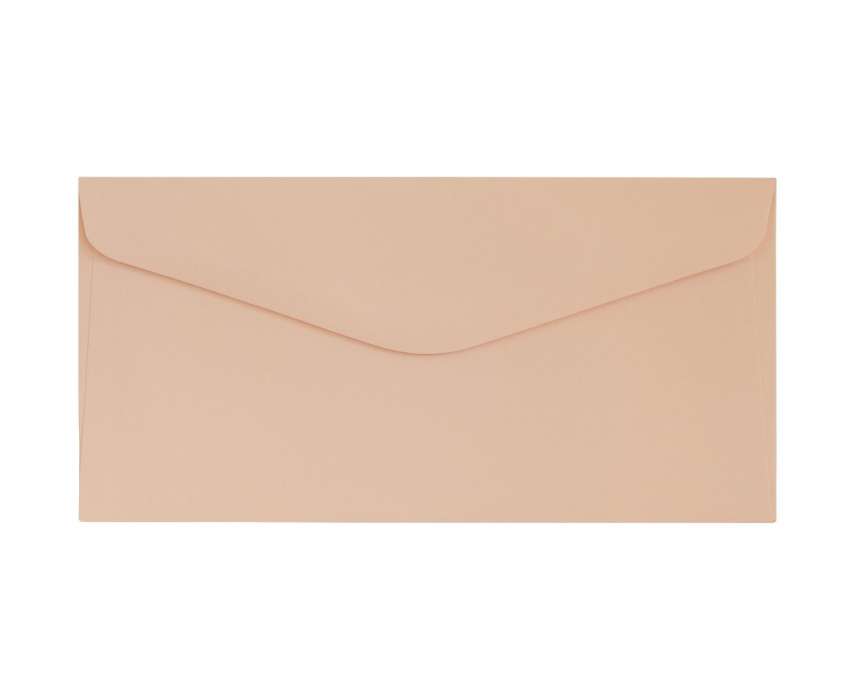 Ozdobné obálky Smooth - DL, 120 g/m2, broskvové, 10 ks