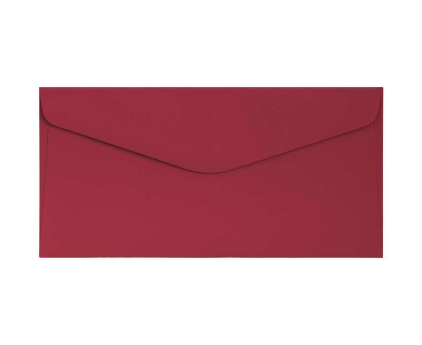 Ozdobné obálky Smooth - DL, 130 g/m2, červené, 10 ks
