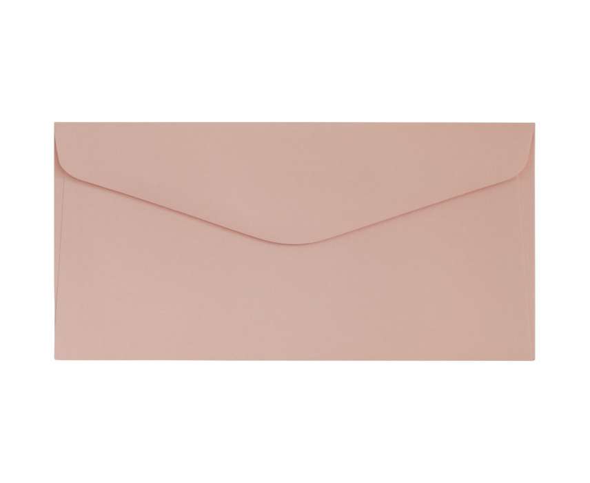 Ozdobné obálky Smooth - DL, 130 g/m2, pudrově růžové, 10 ks