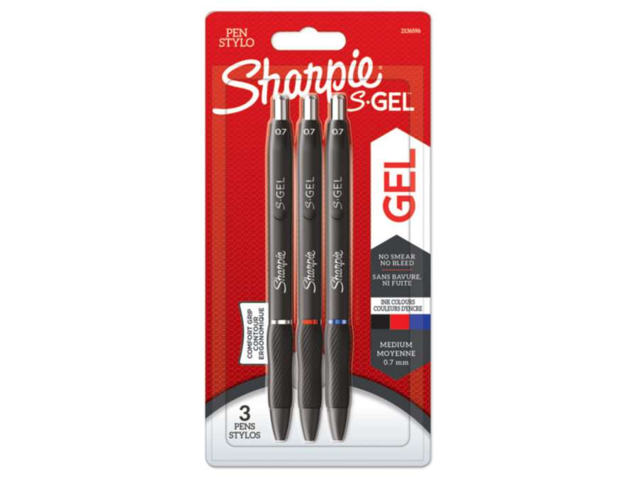 Gelový roller Sharpie S-Gel - sada 3 barev