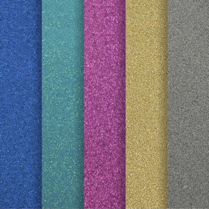 Kreativní papír A4 Glitter - 210 g/m2, mix barev, 5ks