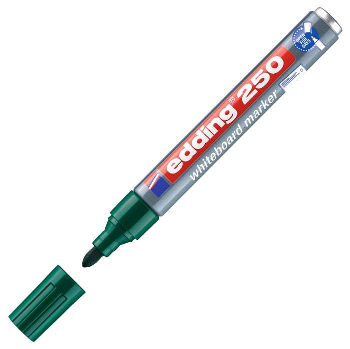 Popisovač na bílé tabule Edding 250 - kulatý hrot, zelený