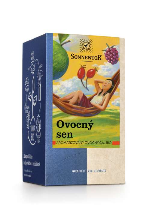 Ovocný čaj Sonnentor - Ovocný sen, bio, 18 x 2,5 g, 45 g