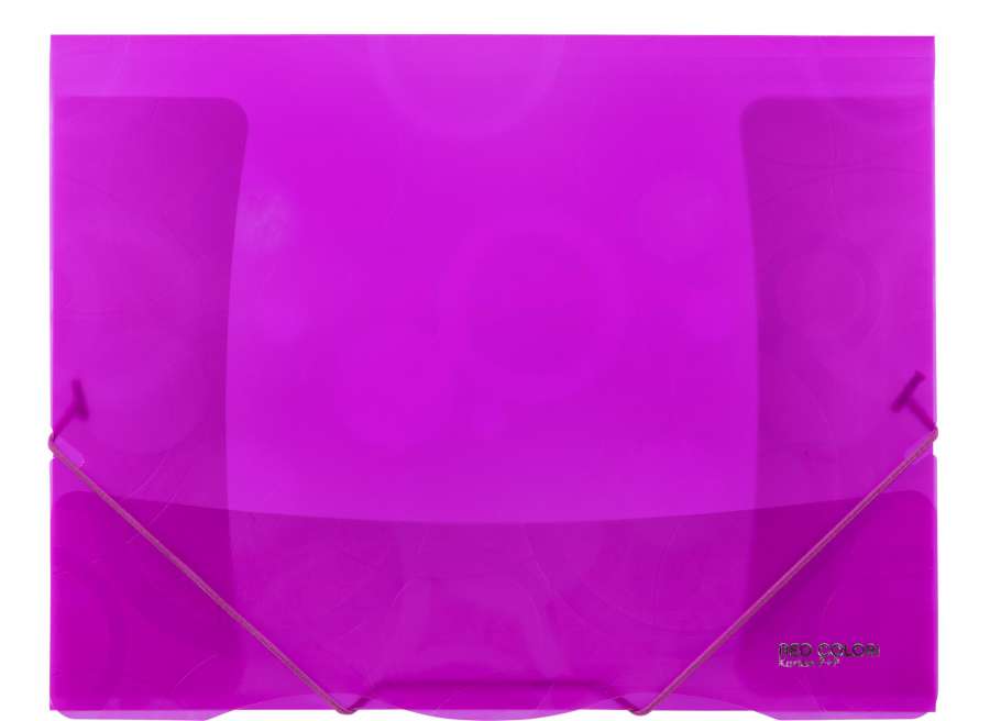 Desky s chlopněmi a gumičkou Neo Colori - A4, plastové, růžové, 1 ks