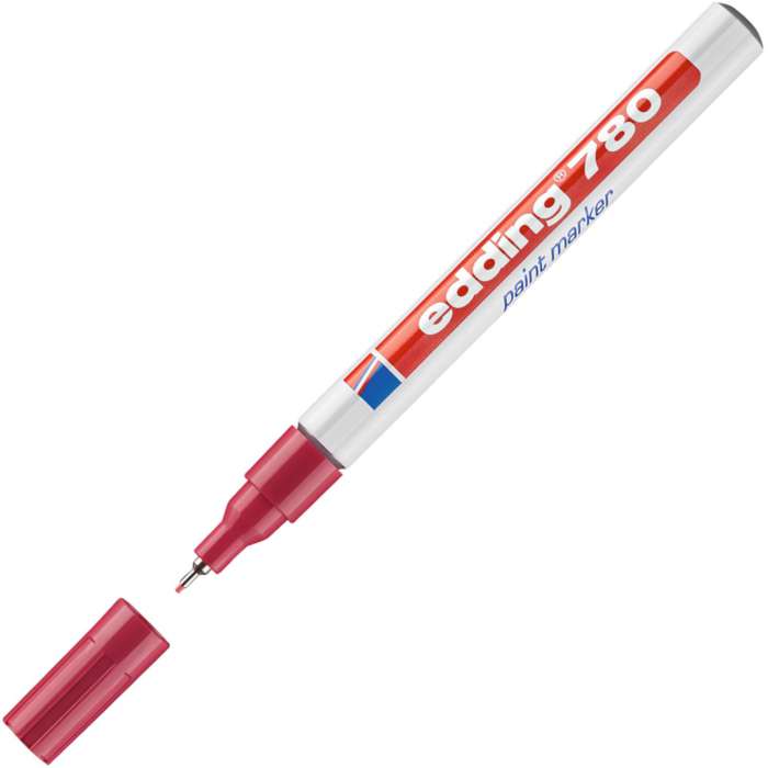 Lakový popisovač Edding 780 - červený