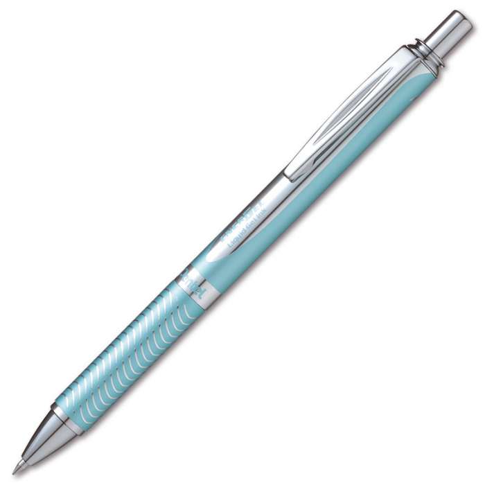Gelový roller Pentel Energel Steel - světle modrá