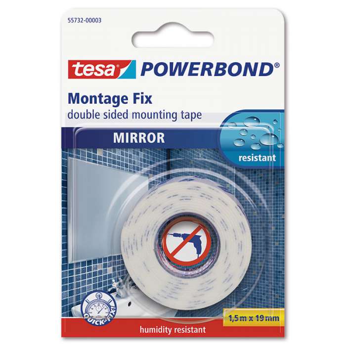 Montážní oboustranná páska tesa® Powerbond® - na zrcadla, 19 mm x 1,5