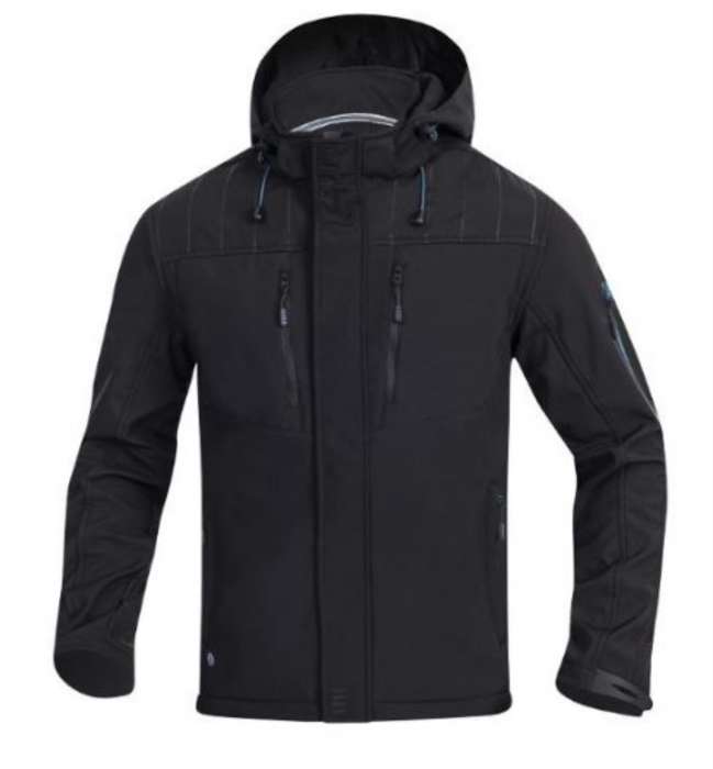 Bunda 4TECH - softshell,pánská, černá, vel.3XL