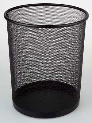 Drátěný koš Q-CONNECT - 12 l, 280 mm, 265 mm, černý