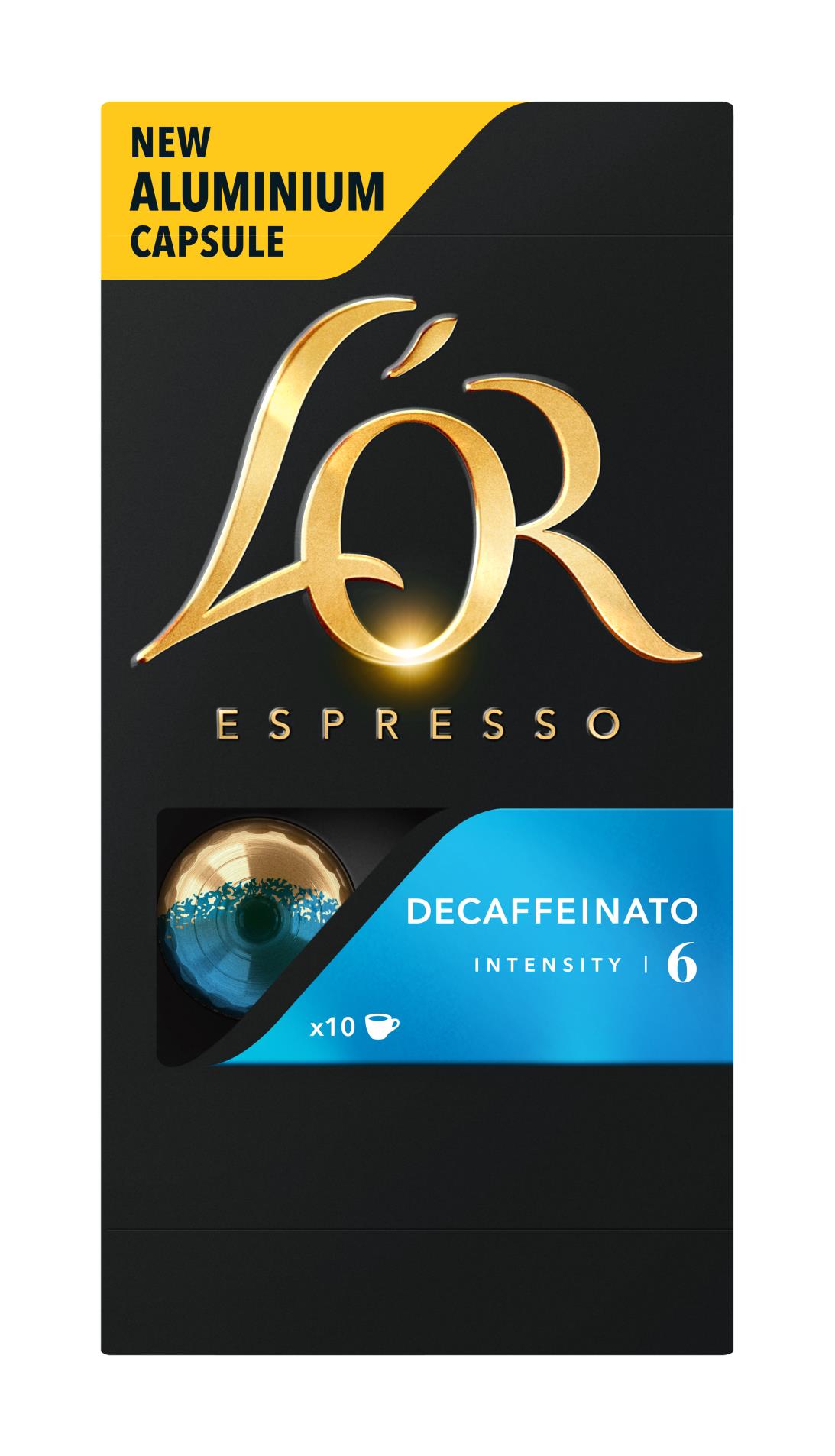 Kapsle  L'or Espresso Decaffeinato, 10 ks