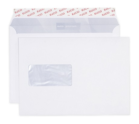 Elco Obálky C5 s krycí páskou  - okénko vlevo, 100 ks