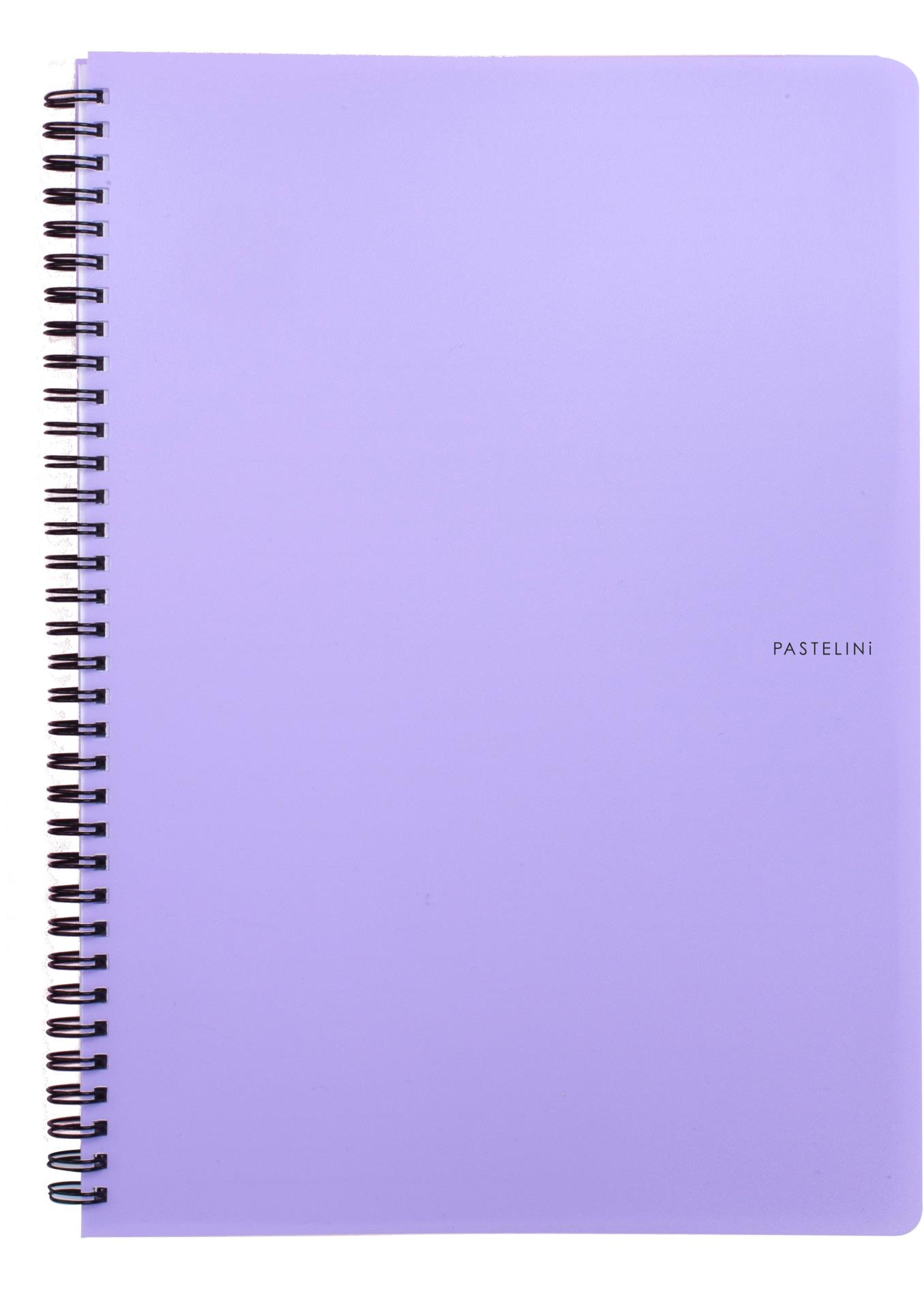 Twin wire blok A5 PP PASTELINI fialová