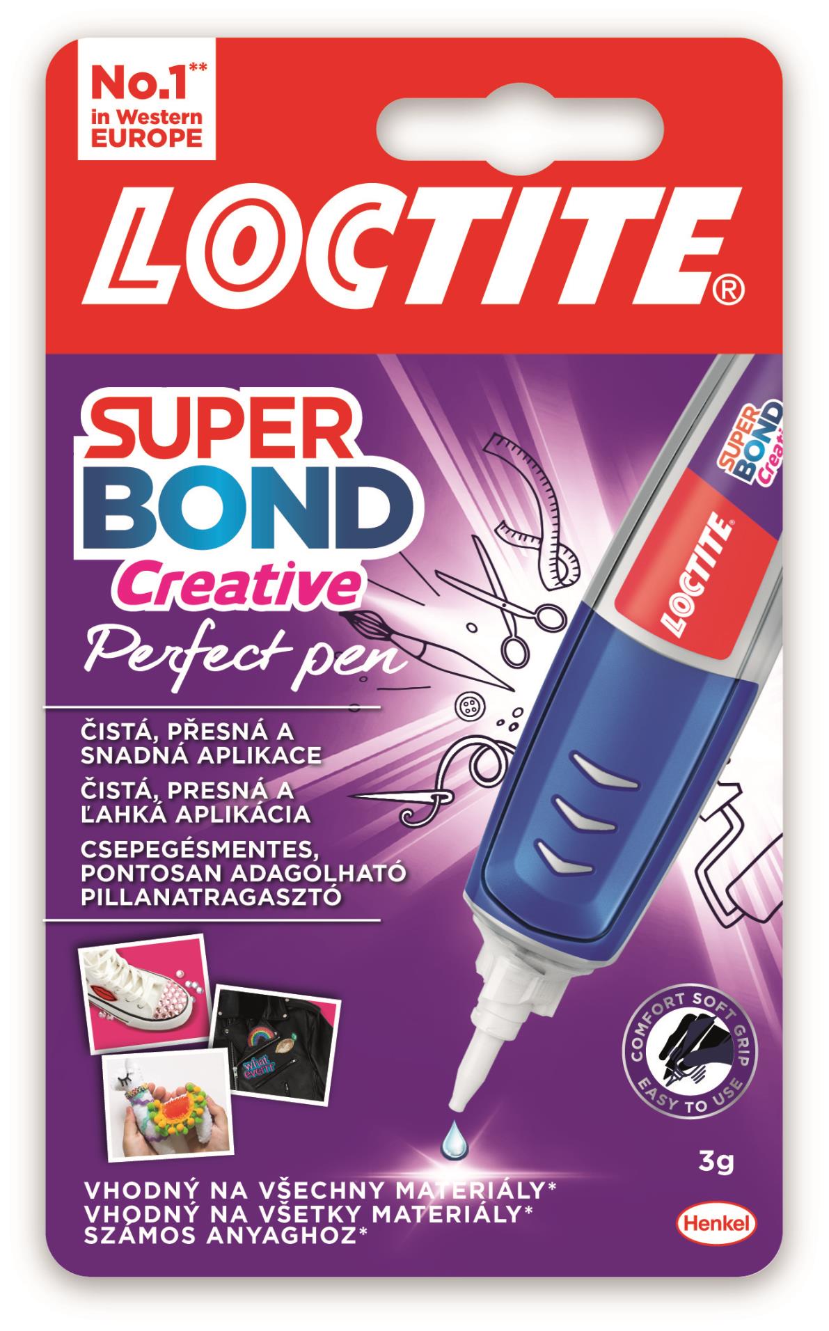 Vteřinové lepidlo Loctite Perfect Pen, gel, 3 g
