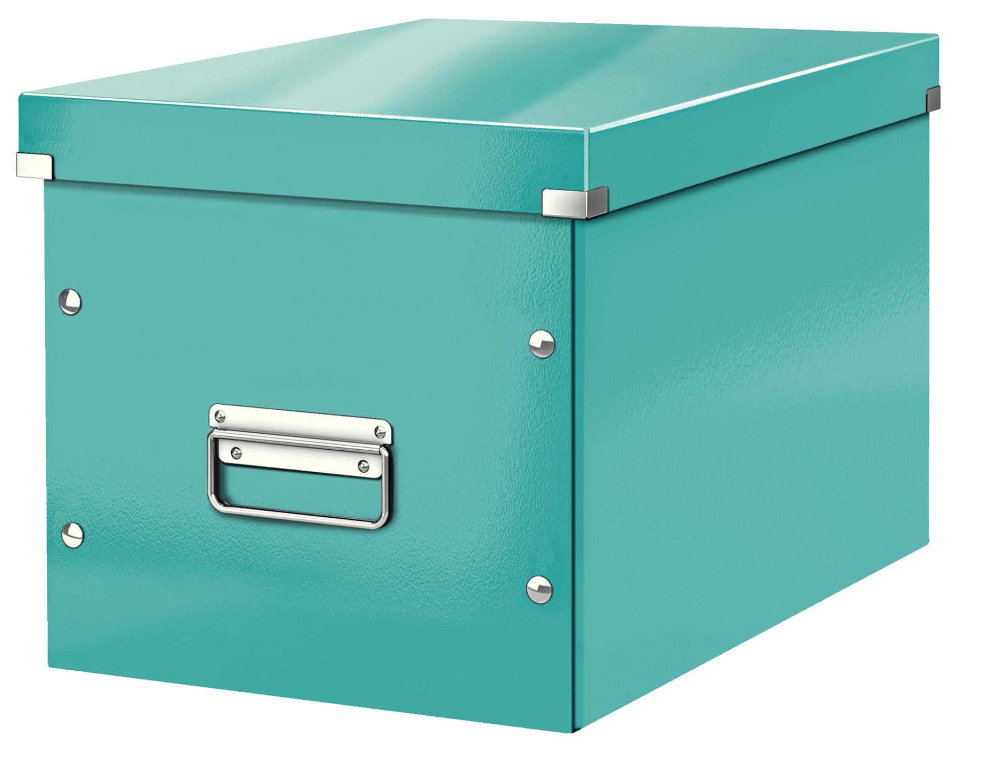 Leitz Box CLICK-N-STORE čtvercový A4, WOW - ledově modrá