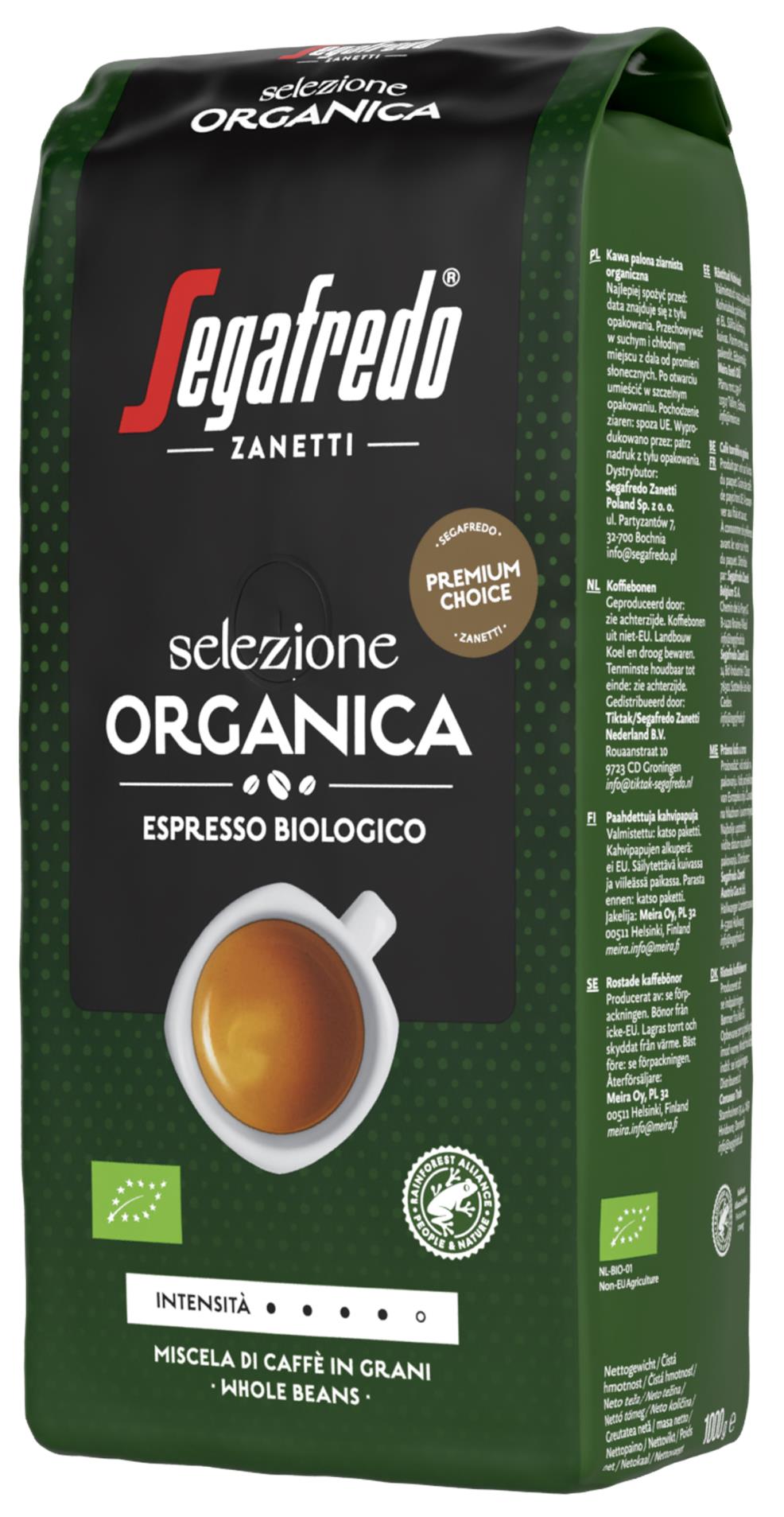 Zrnková káva Segafredo Selezione Organica, 1 kg