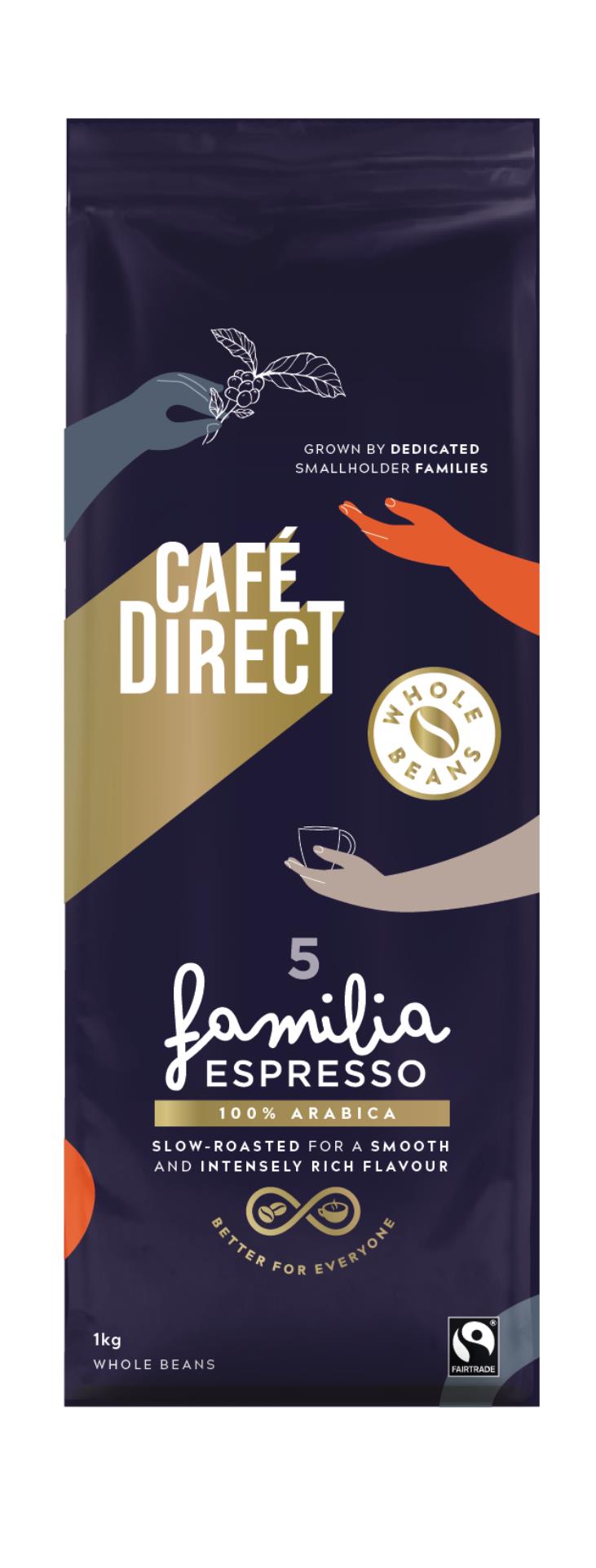 Zrnková káva Café Direct Arabica Espresso, 1 kg