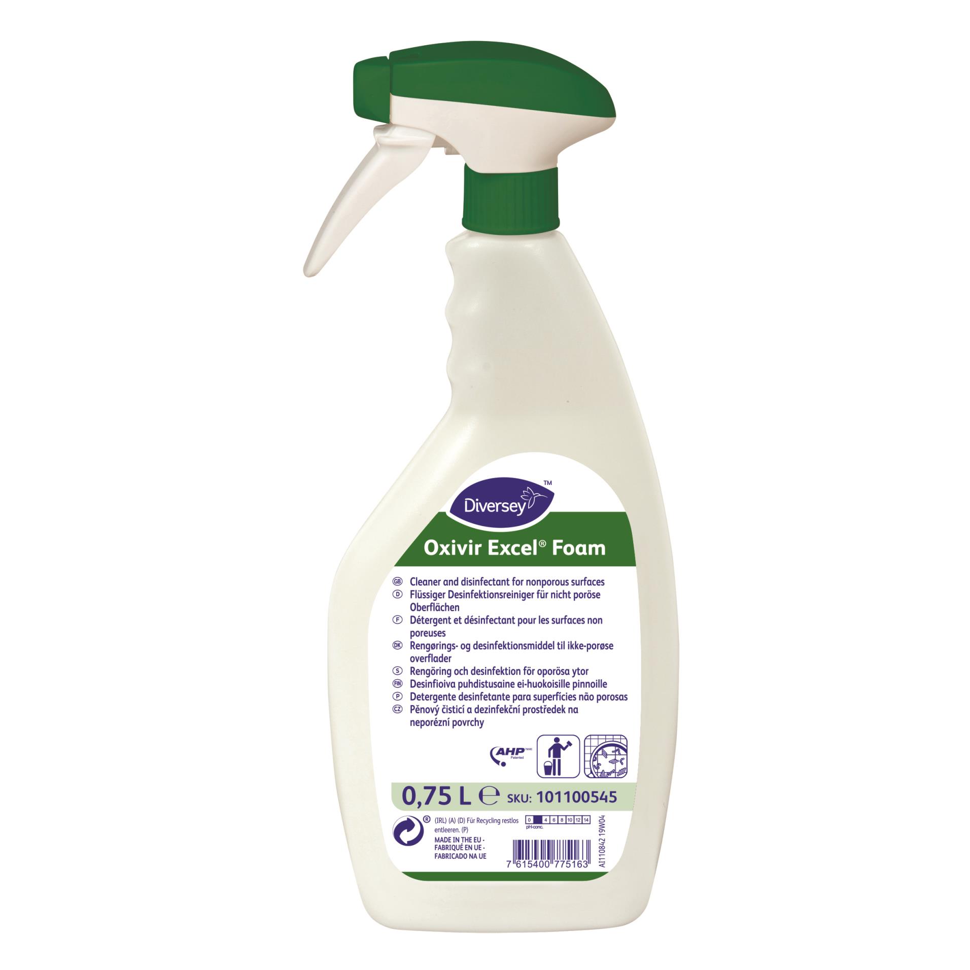 Pěnový dezinfekční prostředek Oxivir Excel Foam, 0,75 l