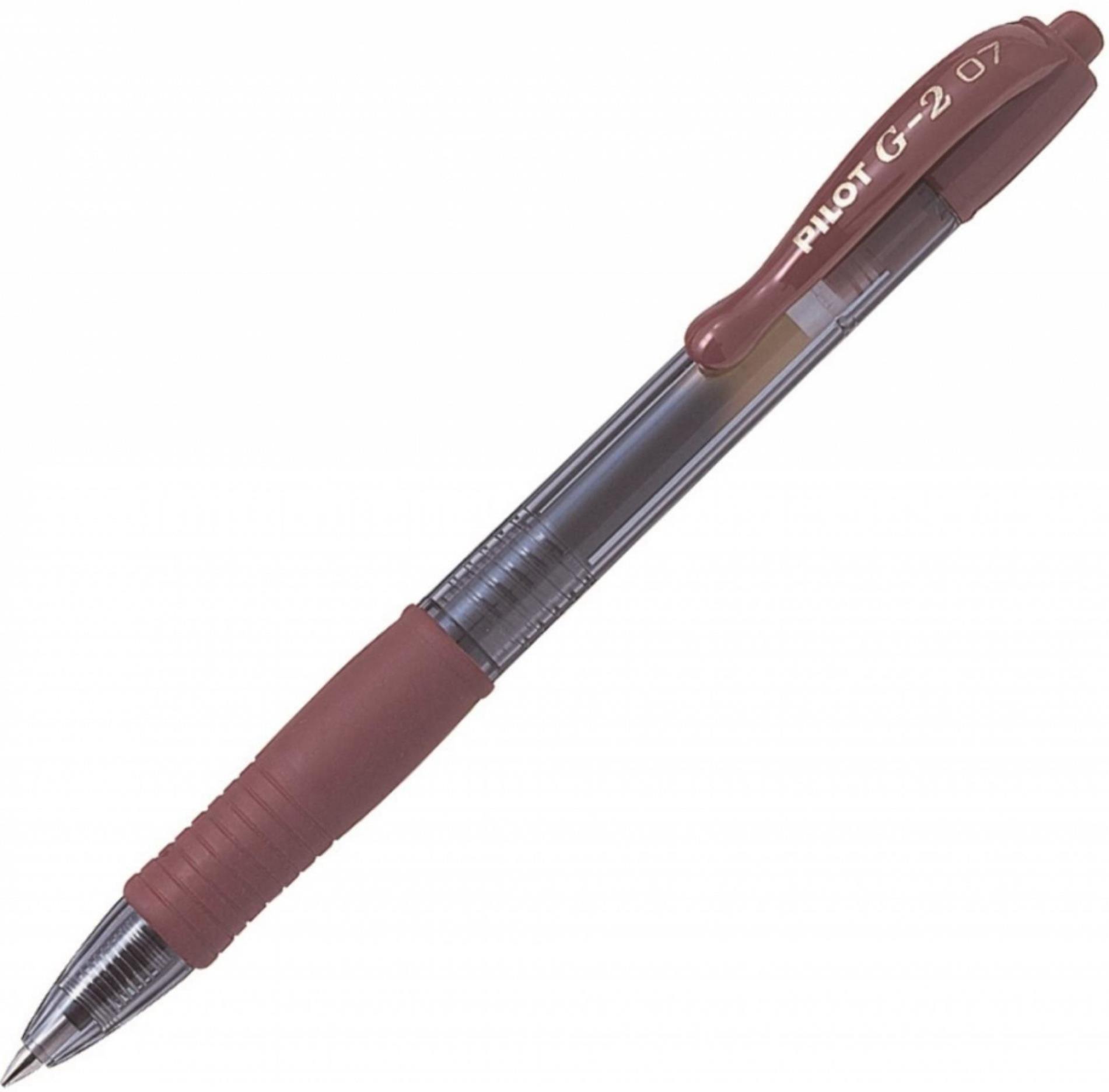 Levně Gelový roller Pilot G2 - hnědá, 0,3 mm