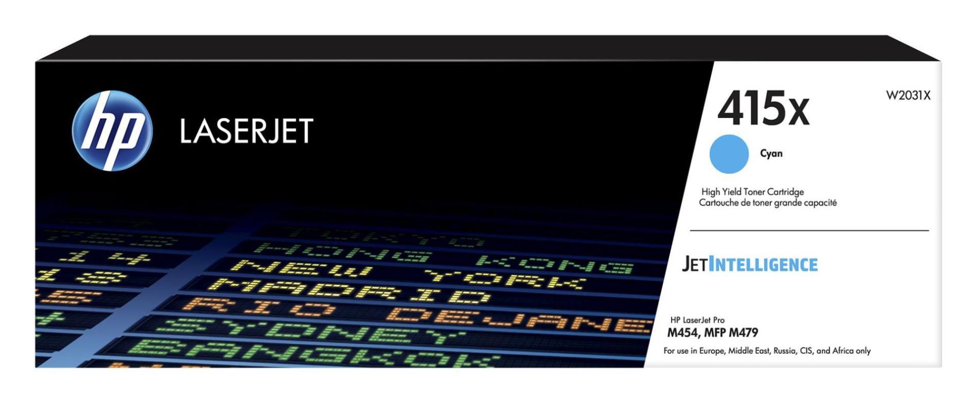 Toner HP W2031X, azurový