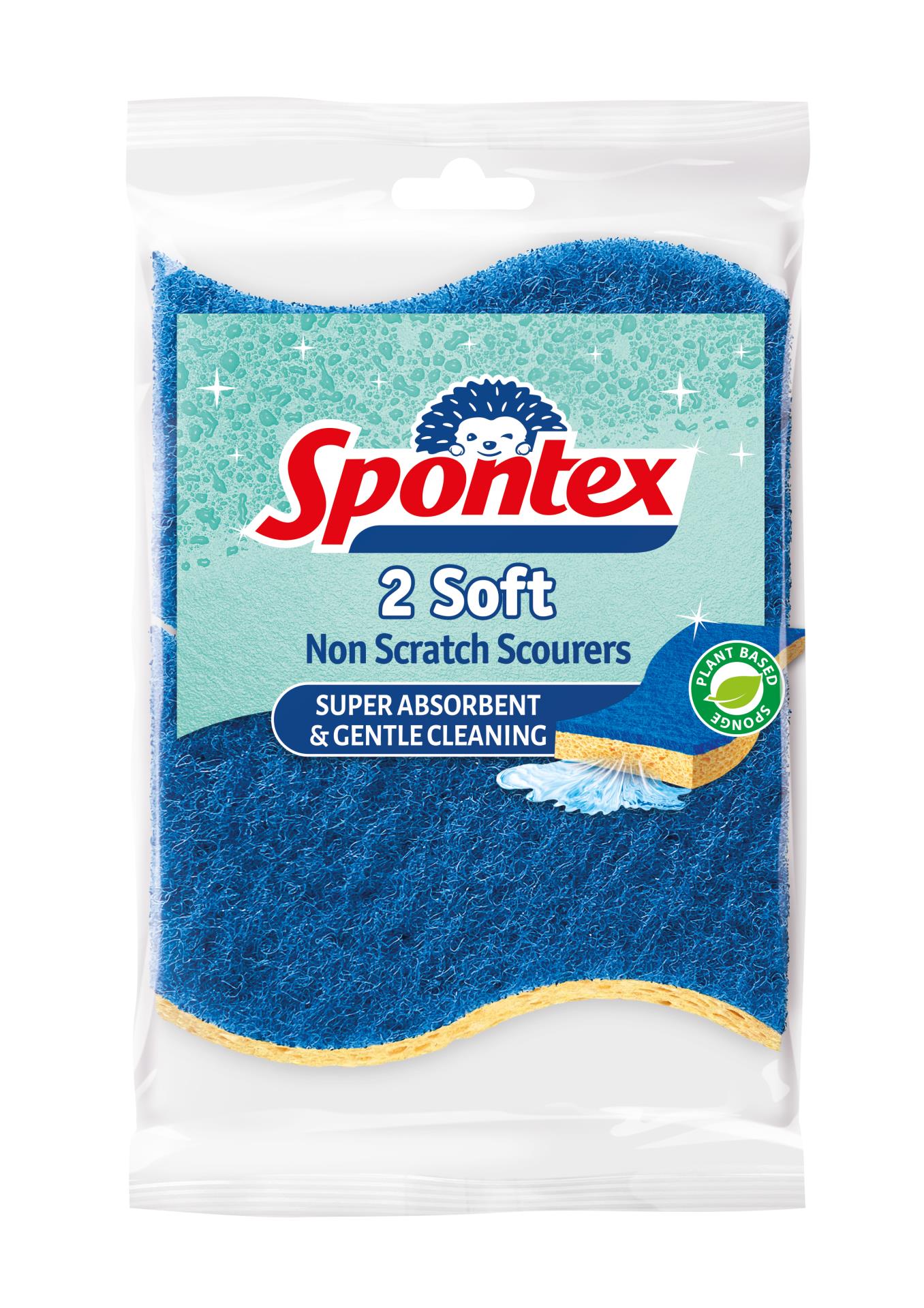 Spontex Houbička na nádobí - viskózní, 2 ks