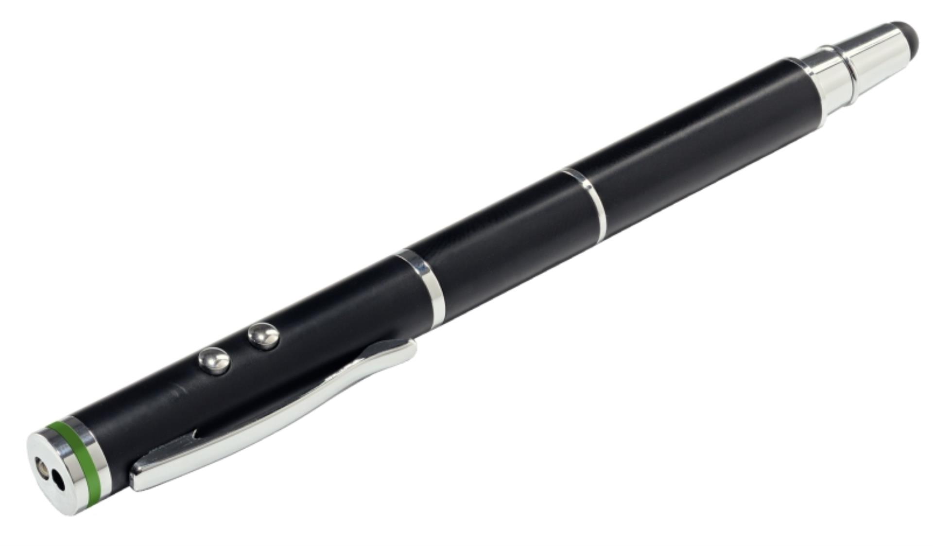 Leitz Complete Stylus 4 v 1 - kuličkové pero, dotykový hrot, svítilna a laserové ukazovátko - černá