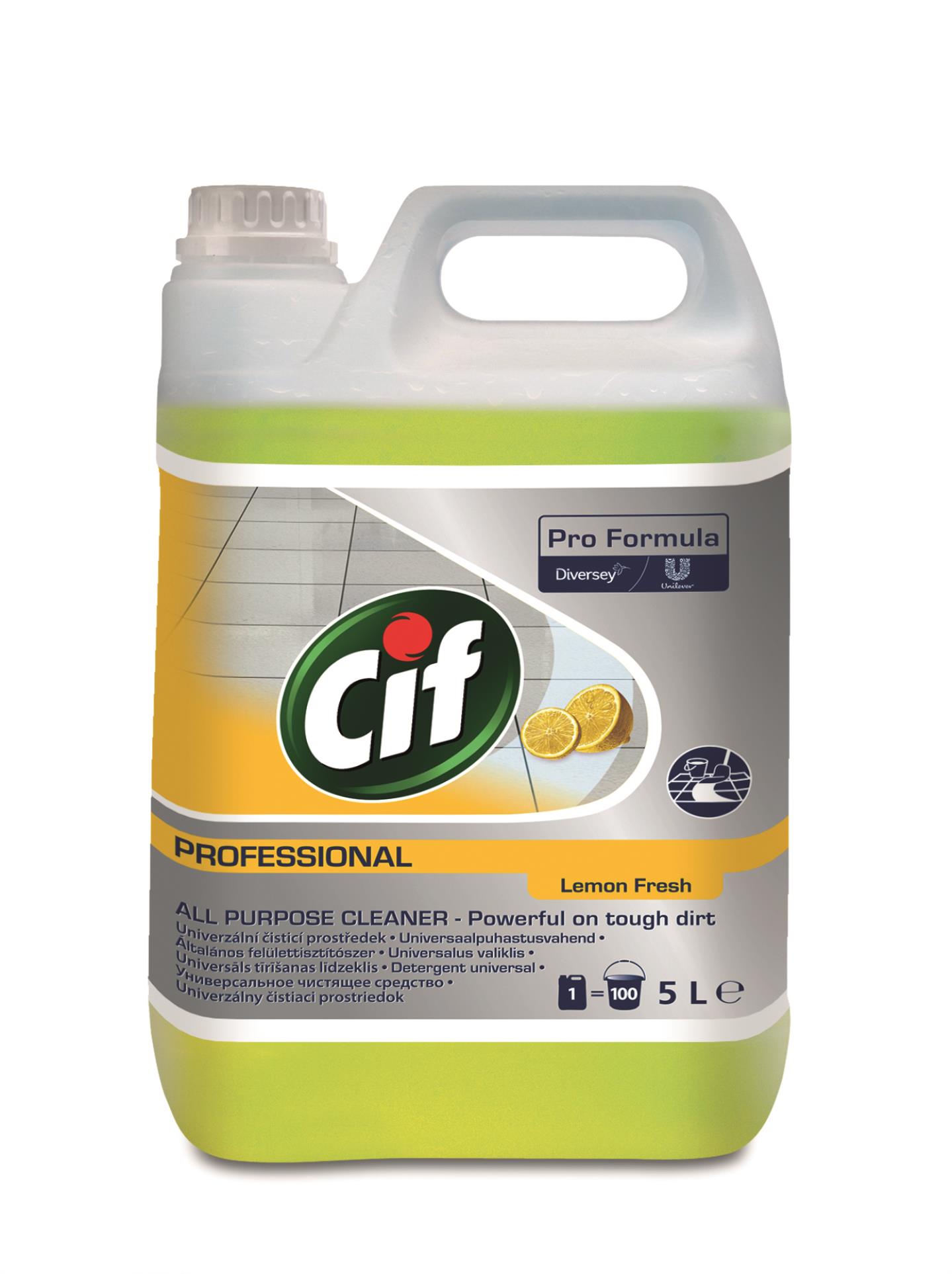 Čisticí prostředek Cif Lemon- univerzální, 5 l