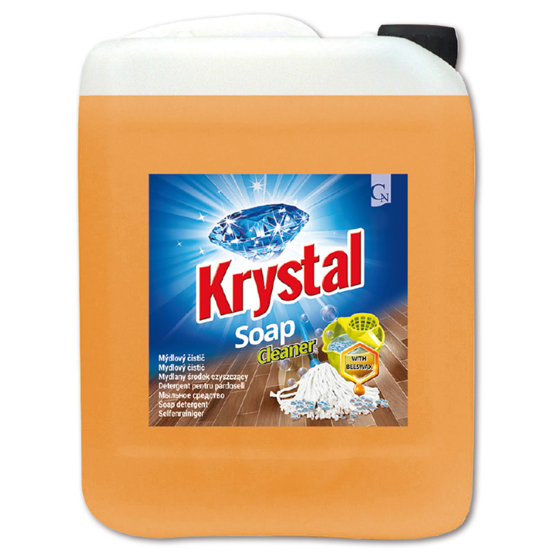 Levně Přípravek mýdlový na mytí dřevěných povrchů - Krystal, 5 l