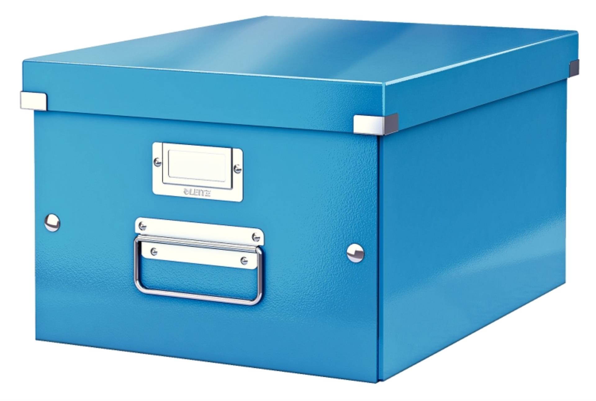 Krabice LEITZ WOW Click-N-Store - A4, univerzální, modrá