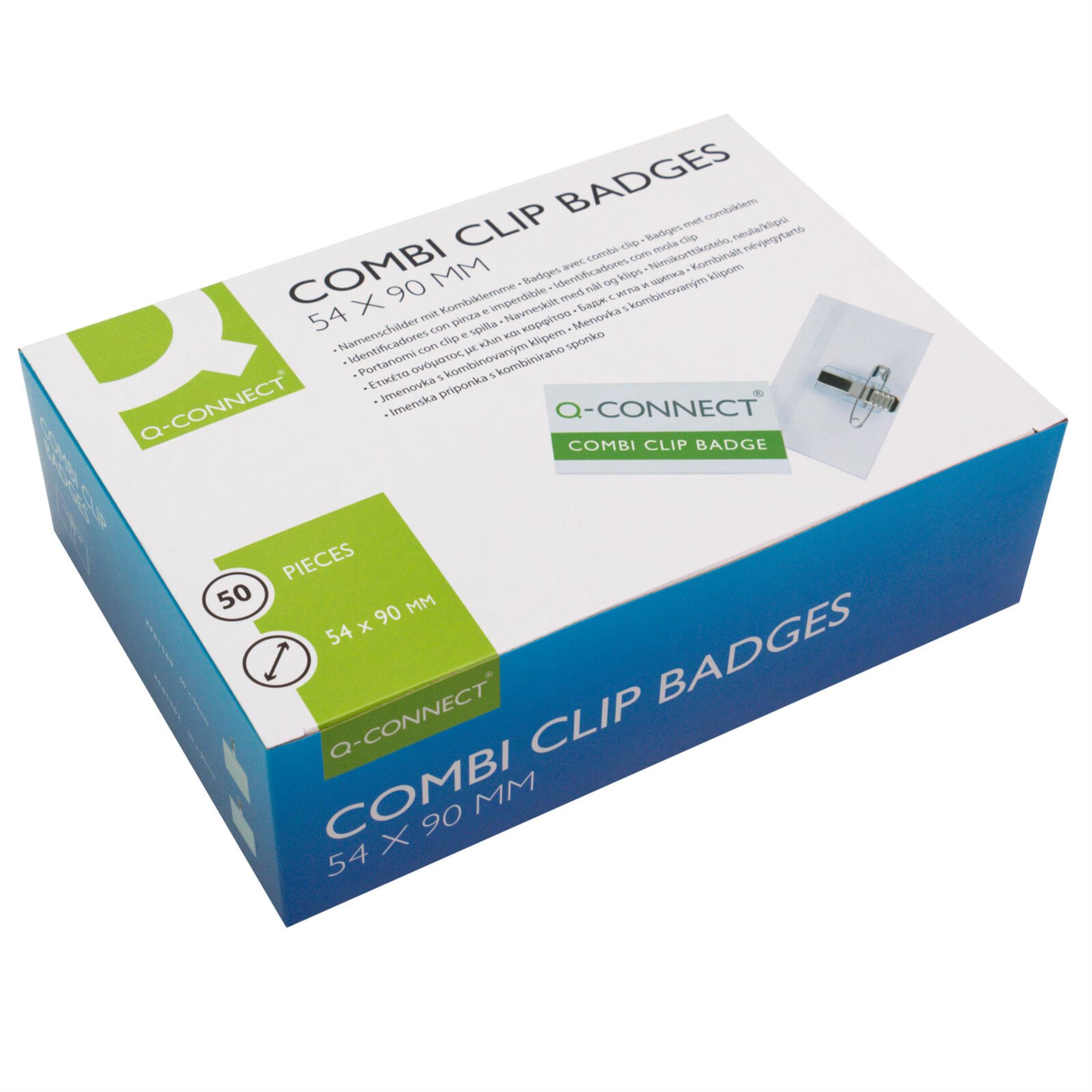 Visačka Q-Connect combi klip, 50 ks