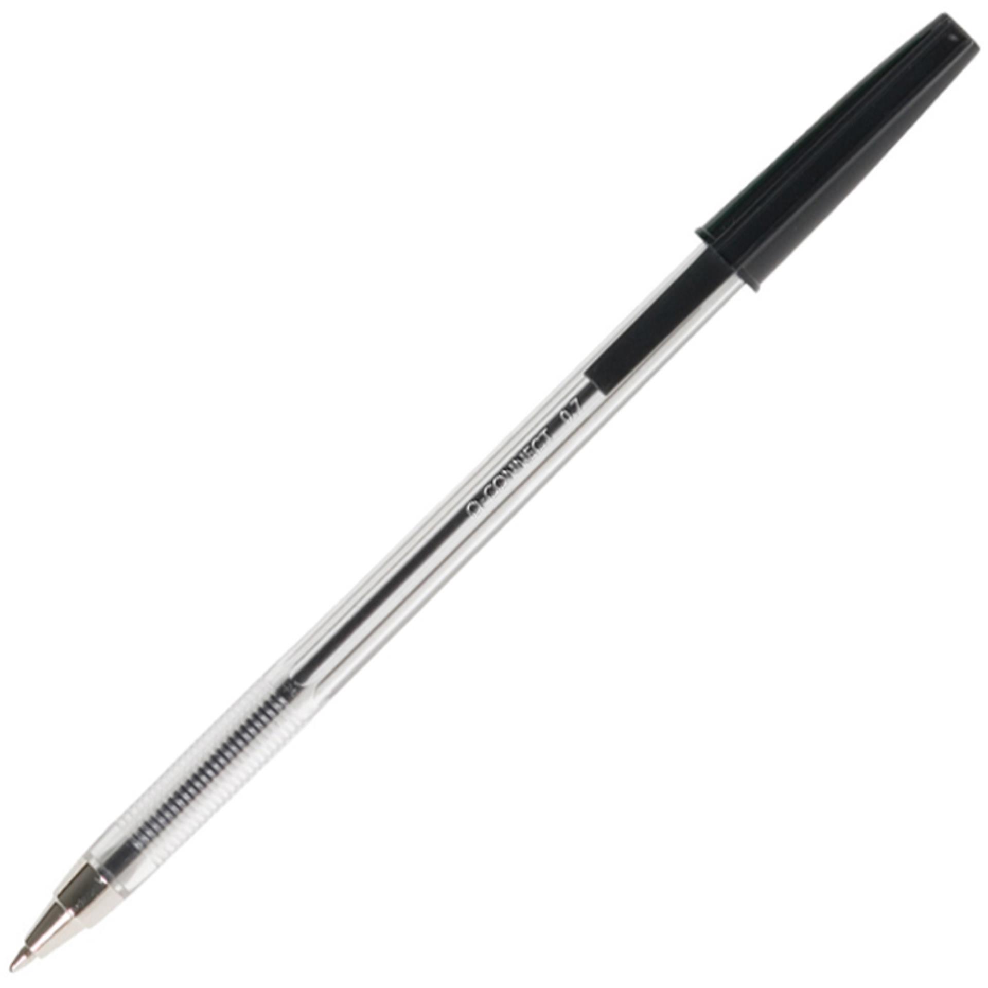 Kuličkové pero Q-Connect, jednorázové, černé