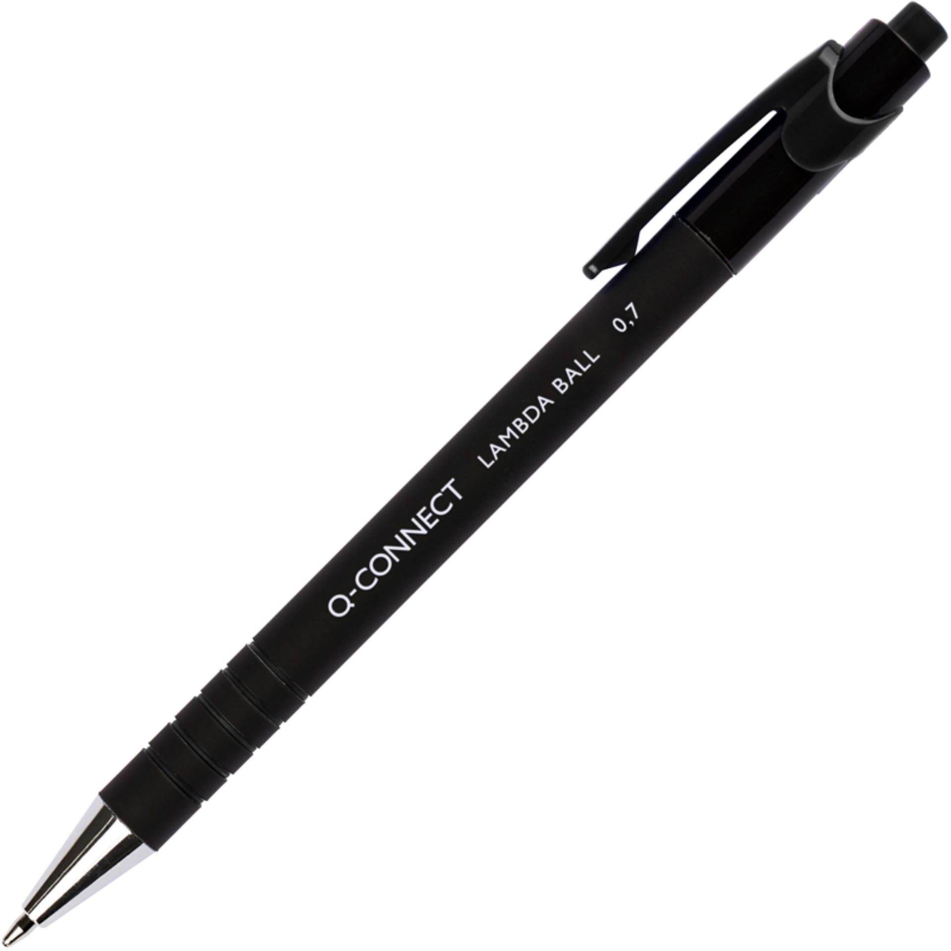 Kuličkové pero Q-Connect LAMDA BALL, černé