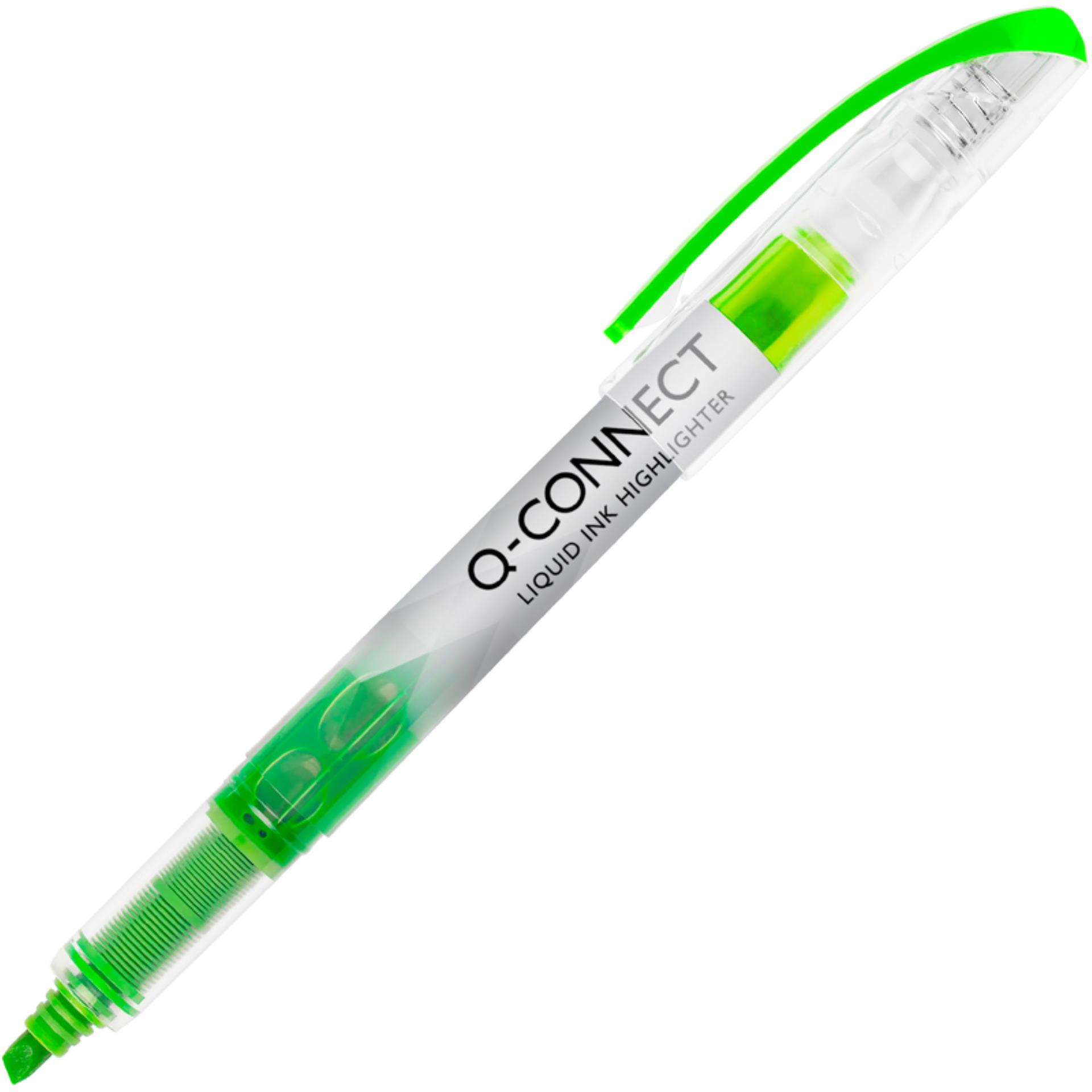 Zvýrazňovač Q-Connect Highlighter, zelený