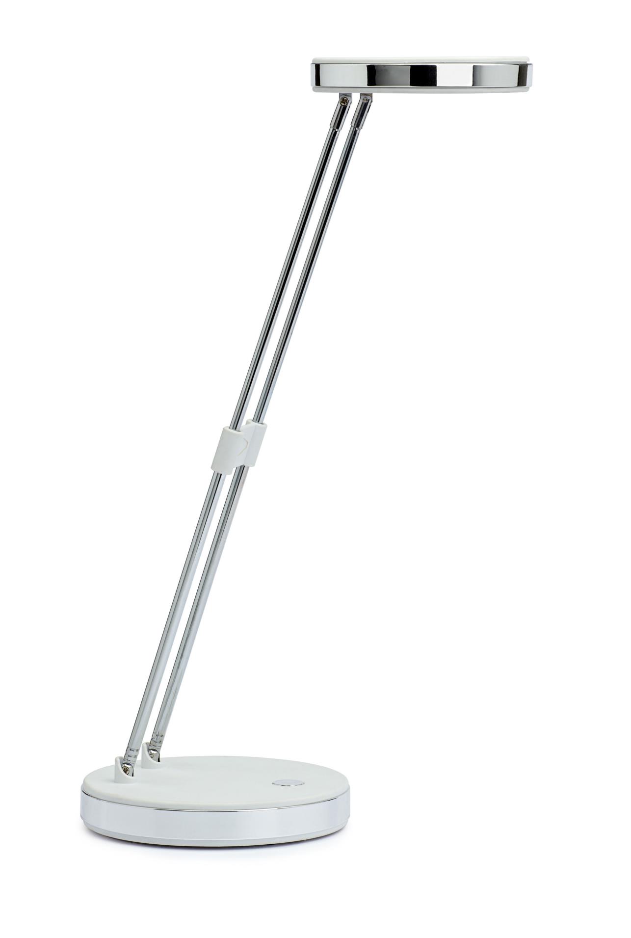 Stolní LED lampa MAULpuck, bílá