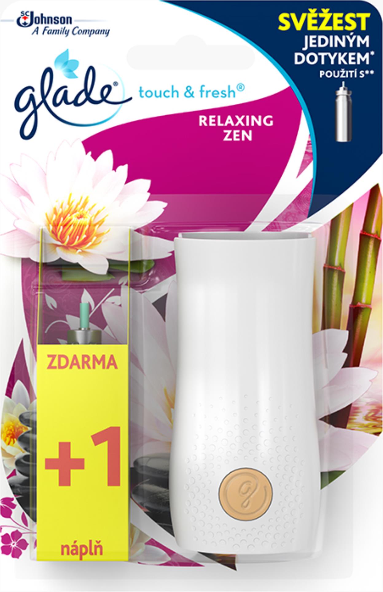 Levně Osvěžovač vzduchu Glade Touch&Fresh - japonská zahrada, osvěžovač + 2 náplně 10 ml