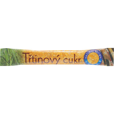 Hellma Třtinový cukr v roličce, 450 x 4 g