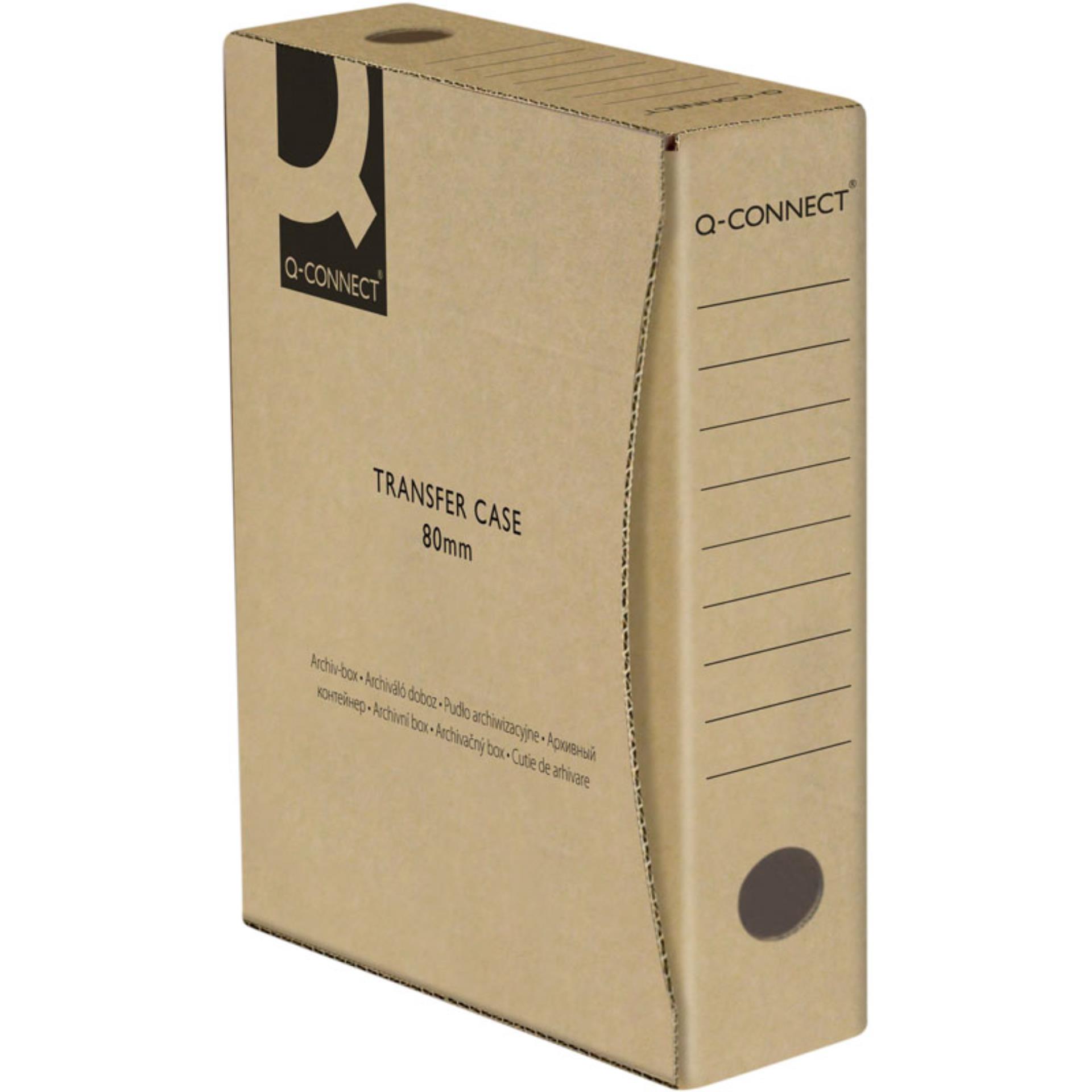 Archivační box Q-Connect - A4, 80 mm, šedý