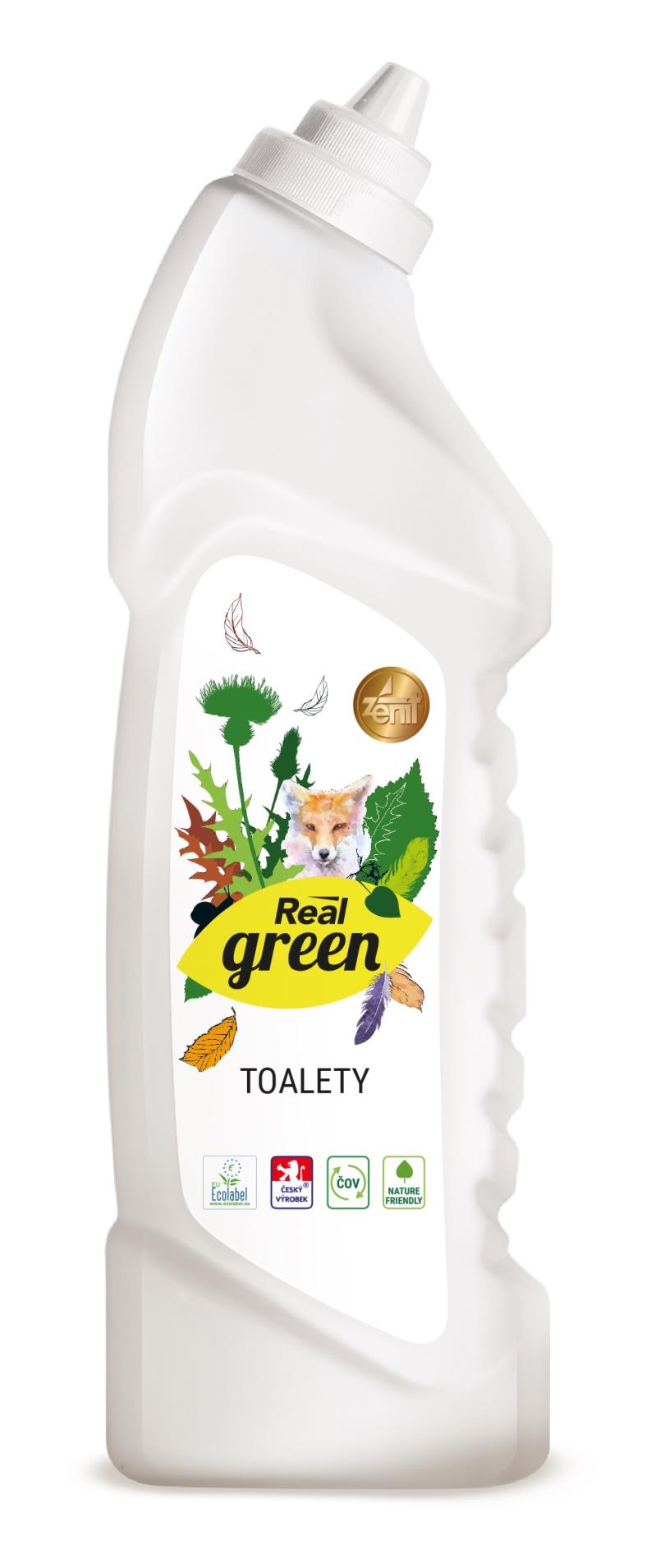 Levně Čisticí přípravek na WC Real green clean - 750 g