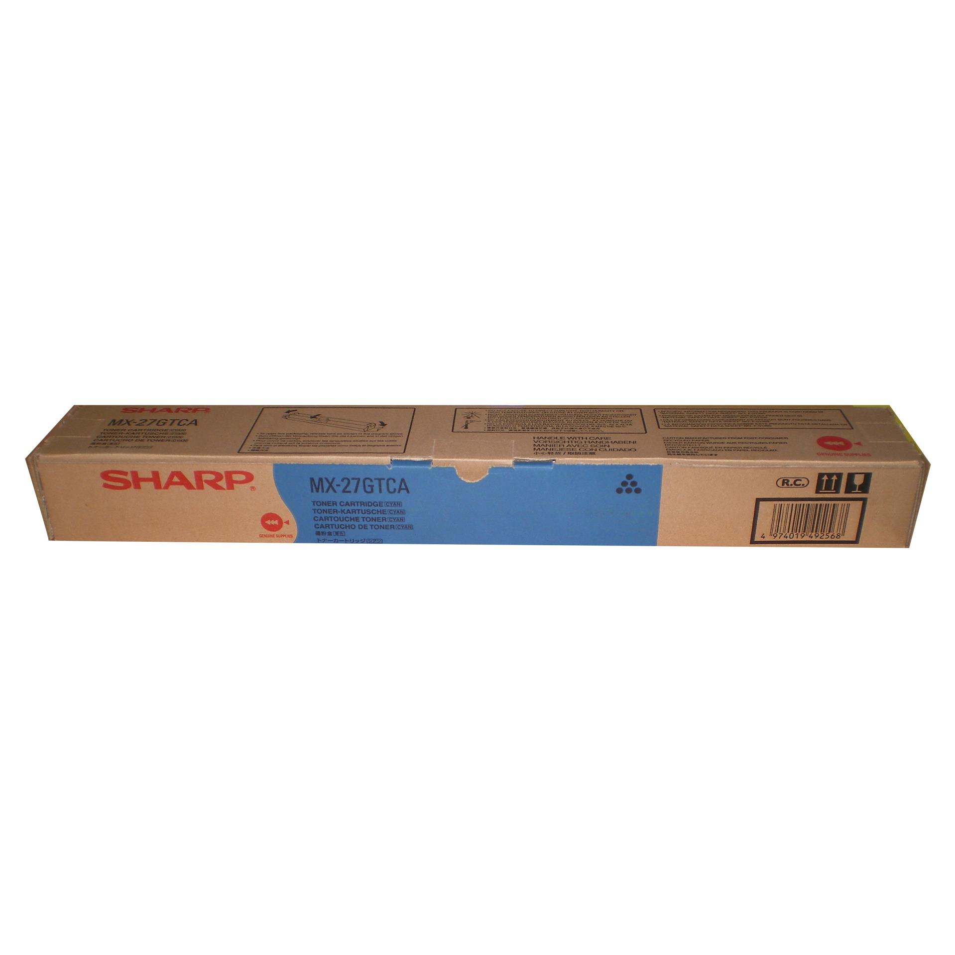 Kazeta tonerová Sharp MX-23GTCA, azurová - originální