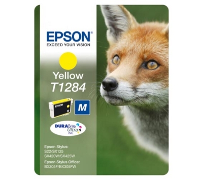 Kazeta inkoustová Epson T1284, žlutá - originální