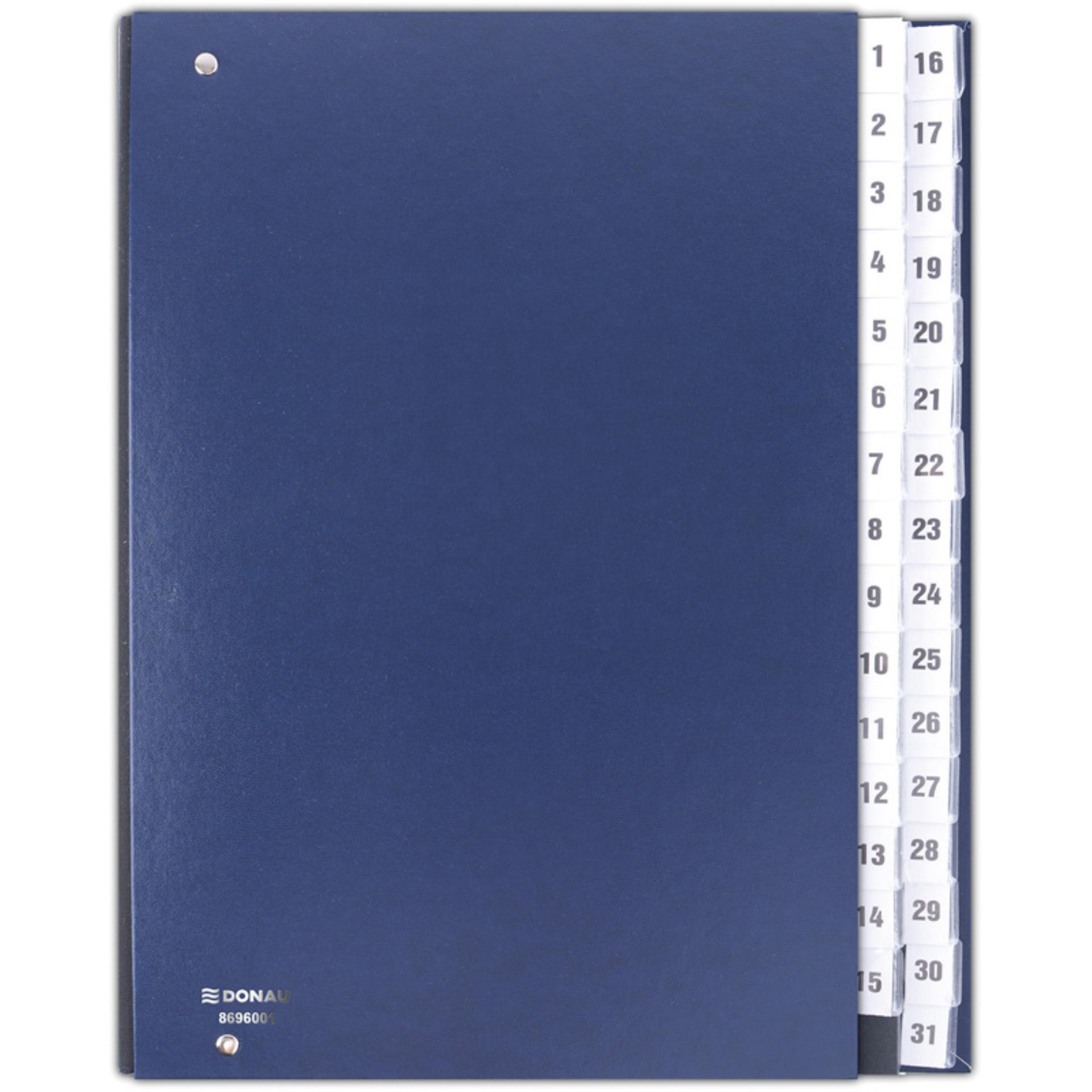 Kniha došlé pošty Donau - A4, 1-31, modrá navy