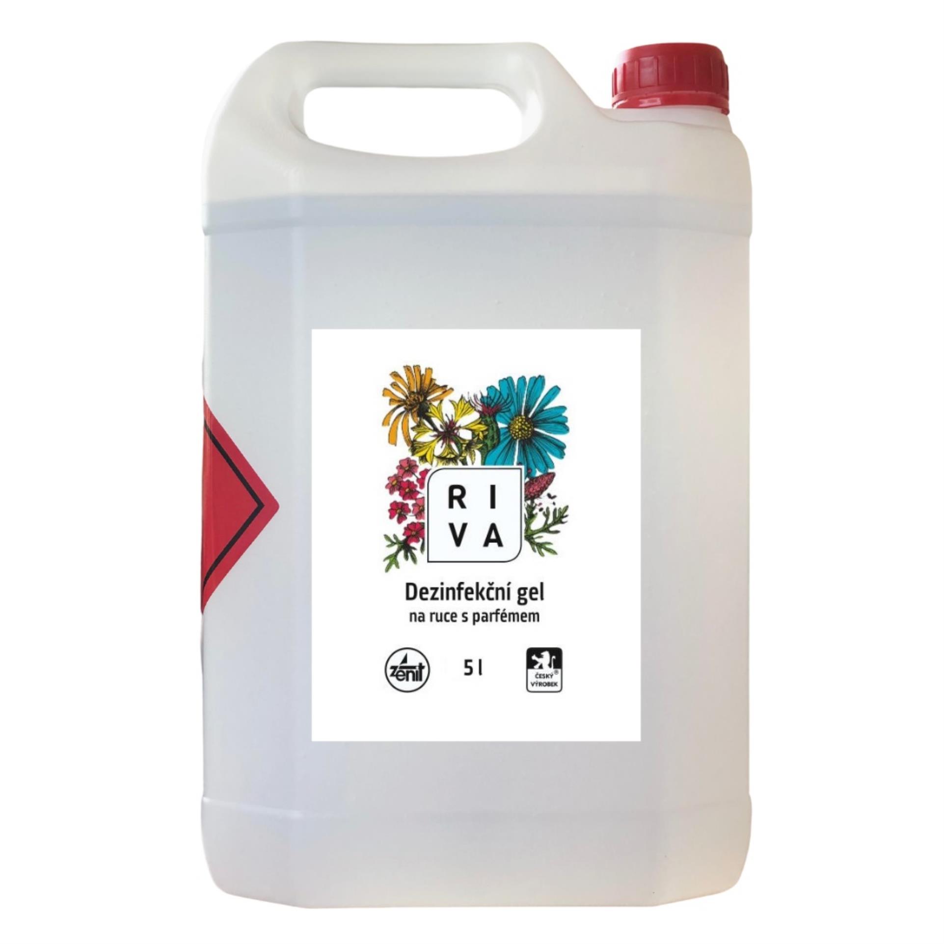 Dezinfekční gel na ruce Riva - 5 l